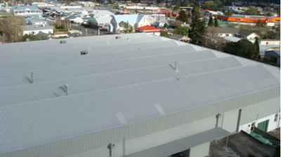 Same asbestos roof finished with Noxyde Plus coating